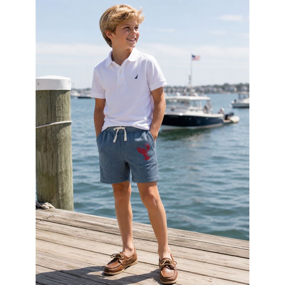 Gray Crewcuts Lobster Knit Shorts 8 Classic Preppy Americana Quiet Luxury Resort